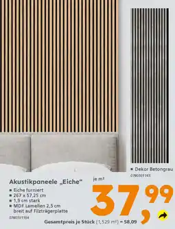Globus Baumarkt Akustikpaneele „Eiche" Angebot