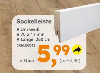 Globus Baumarkt Sockelleiste Angebot