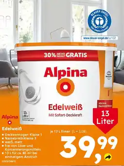 Globus Baumarkt Alpina Edelweiß Angebot