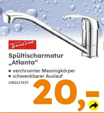 Globus Baumarkt TrendLine Spültischarmatur „Atlanta" Angebot
