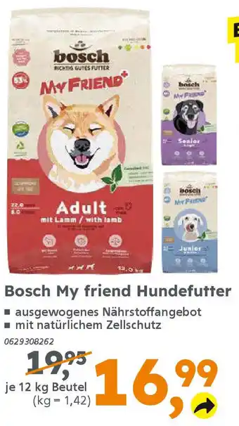 Globus Baumarkt Bosch My friend Hundefutter Angebot