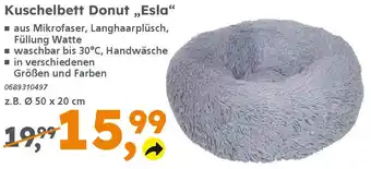 Globus Baumarkt Kuschelbett Donut „Esla“ Angebot