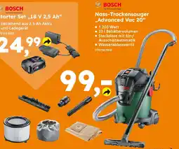 Globus Baumarkt BOSCH Nass-Trockensauger ,,Advanced Vac 20" Angebot