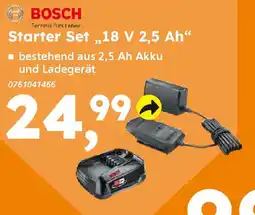 Globus Baumarkt BOSCH Starter Set „,18 V 2,5 Ah❝ Angebot