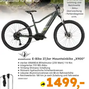 Globus Baumarkt ZUNDAPP E-Bike 27,5er Mountainbike „X900" Angebot