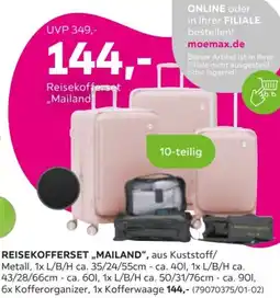 Mömax Reisekofferset ,,Mailand" Angebot