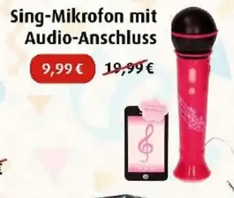 Hartfelder Spielzeug Sing-Mikrofon mit Audio-Anschluss Angebot