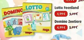 Hartfelder Spielzeug Lotto Feenland / Domino Zootiere Angebot