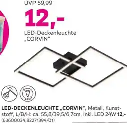 Mömax LED-Deckenleuchte „CORVIN" Angebot