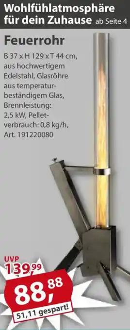 Sonderpreis Baumarkt Feuerrohr Angebot