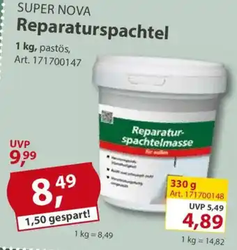 Sonderpreis Baumarkt SUPER NOVA Reparaturspachtel Angebot