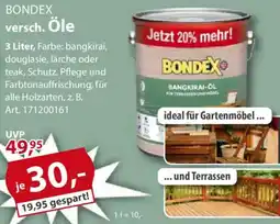 Sonderpreis Baumarkt BONDEX versch. Öle Angebot