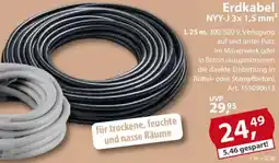 Sonderpreis Baumarkt Erdkabel NYY-J 3x 1,5 mm² Angebot