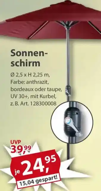 Sonderpreis Baumarkt Sonnenschirm Angebot