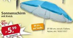 Sonderpreis Baumarkt Sonnenschirm mit Knick Angebot