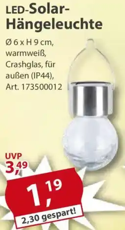 Sonderpreis Baumarkt LED-Solar Hängeleuchte Angebot