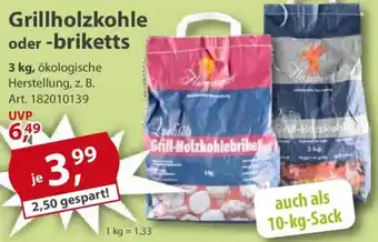 Sonderpreis Baumarkt Grillholzkohle oder -briketts Angebot