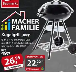 Sonderpreis Baumarkt Kugelgrill ,,BBQ" Angebot