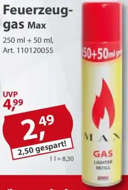Sonderpreis Baumarkt Feuerzeuggas Max Angebot