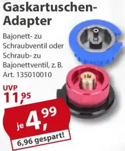 Sonderpreis Baumarkt Gaskartuschen Adapter Angebot