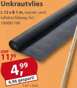 Sonderpreis Baumarkt Unkrautvlies Angebot