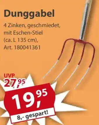 Sonderpreis Baumarkt Dunggabel Angebot