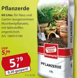 Sonderpreis Baumarkt Pflanzerde Angebot