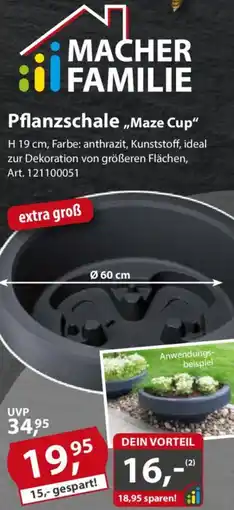 Sonderpreis Baumarkt Pflanzschale ,,Maze Cup" Angebot