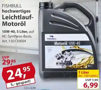 Sonderpreis Baumarkt FISHBULL hochwertiges Leichtlauf Motoröl Angebot