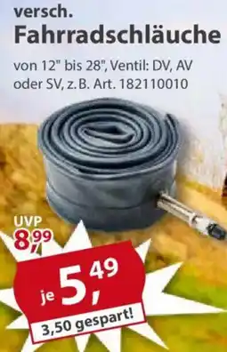 Sonderpreis Baumarkt Fahrradschläuche Angebot