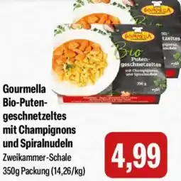 Feneberg Gourmella Bio-Putengeschnetzeltes mit Champignons und Spiralnudeln Angebot