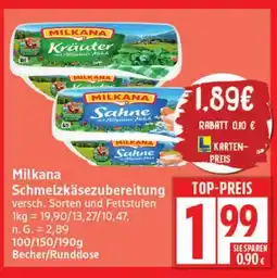 Elli Markt Milkana Schmelzkäsezubereitung Angebot