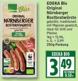 Elli Markt EDEKA Bio Original Nürnberger Rostbratwürste Angebot