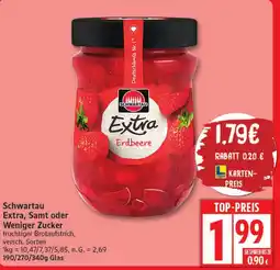 Elli Markt Schwartau Extra, Samt oder Weniger Zucker Angebot