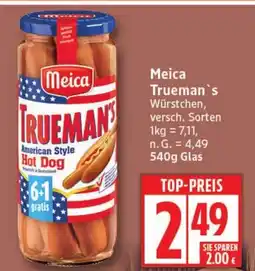 Elli Markt Meica Trueman's Würstchen Angebot