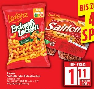 Elli Markt Lorenz Saltletts oder Erdnuẞlocken Angebot