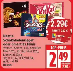 Elli Markt Nestlé Schokoladenriegel oder Smarties Minis Angebot