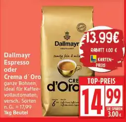 Elli Markt Dallmayr Espresso oder Crema d'Oro Angebot