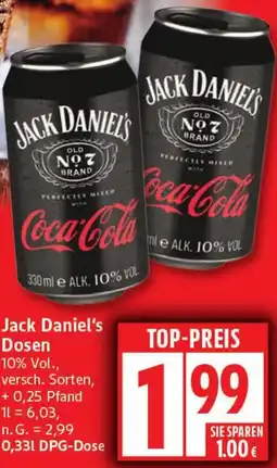 Elli Markt Jack Daniel's Dosen Angebot