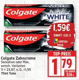 Elli Markt Colgate Zahncreme Angebot