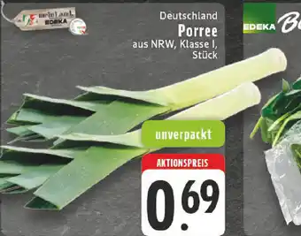 Edeka Deutschland Porree Angebot