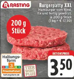 Edeka RASTING Burgerpatty XXL Angebot