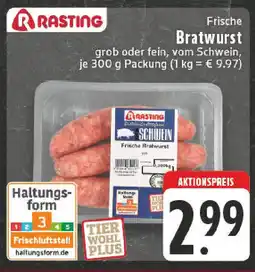 Edeka RASTING Frische Bratwurst Angebot