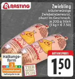 Edeka RASTING Zwiebling Angebot