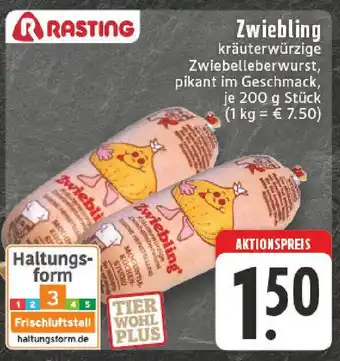 Edeka RASTING Zwiebling Angebot