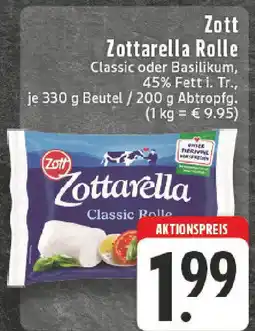 Edeka Zott Zottarella Rolle Angebot