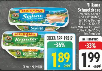 Edeka Milkana Schmelzkäse Angebot