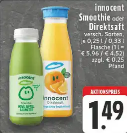 Edeka innocent Smoothie oder Direktsaft Angebot