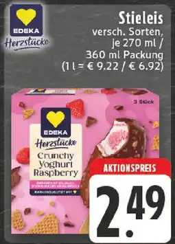 Edeka EDEKA Herzstücke Stieleis Angebot