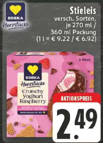 Edeka EDEKA Herzstücke Stieleis Angebot